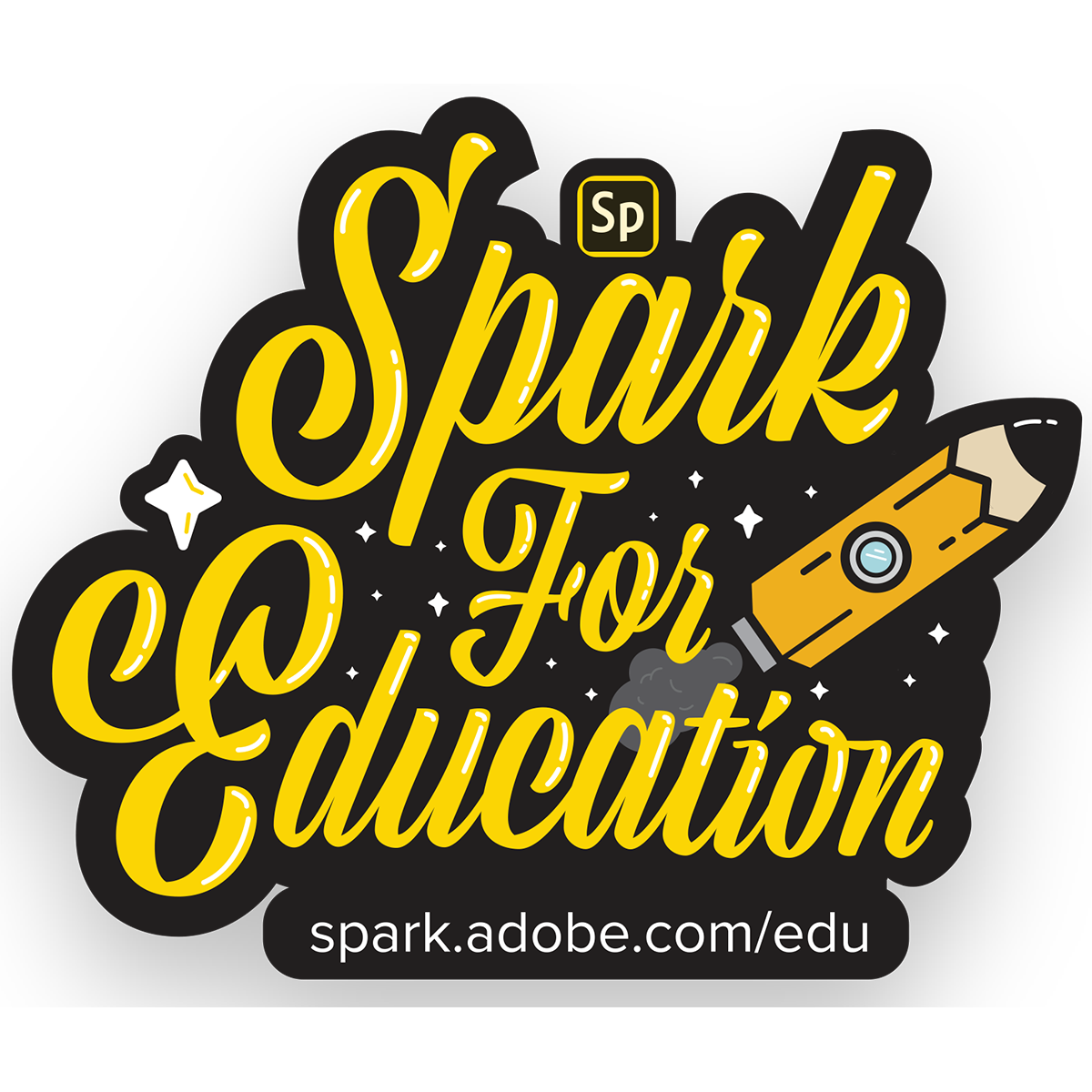 Adobe - Spark For Education - Die Cut Sticker